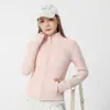 Lulu manga longa roupa de yoga feminina primavera outono top de yoga espesso roupa para corrida fitness gola alta jaqueta esportiva justa feminina