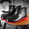 Botas de Lluvia para Mujer Caña Corta Moda Cuatro Estaciones Zapatos de Trabajo de Goma Antideslizantes Zapatos de Pesca Outfit Botas de Lluvia Impermeables para Cocina Zapatos de Agua para Hombre