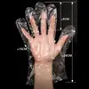 Guantes desechables de fábrica, guantes de PE, guantes para teñir el cabello, permanentes y limpieza del hogar, paquete A30