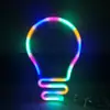 Bombilla LED Luz de Neón Colgante de Pared Luz Ambiental Popular para Check-In E-Sports Habitación Infantil Bar Habitación de Niña Decoración