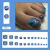 Parche para Uña del Pie 2025 Nuevo Verano Manicura Portátil Producto Terminado Parche Portátil para Uñas Puro Deseo Uña del Pie Incrustada con Diamantes