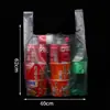 Bolsas para Alimentos Venta al Mayoreo Bolsas de Plástico Desechables Transparentes para Empaque Bolsas para Empaque para Llevar Bolsas de Conveniencia Bolsas Tipo Chaleco Engrosadas