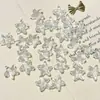 Cuentas de Estrella de Mar de Vidrio Transparente Glaseado Lindas Gorditas Ins Versátiles Material para Collar Pulsera de Cuentas Hechas a Mano DIY