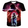 Camiseta de manga corta con impresión 3D periférica de DRAGON BALL, nueva animación popular transfronteriza.