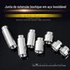 Tubo de extensão de 4 pontos junta de fio de aço inoxidável 201 tubo de fio junta de dupla extremidade Junta de Extensão junta dupla de rosca externa conexão de tubulação de encanamento