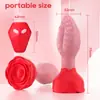 Tapón Anal Columpio Rosa Control Remoto por App Masturbación Anal Masajeador de Silicona Productos para Adultos