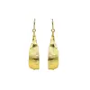 Pendientes Colgantes con Patrón Dorado ~ Pendientes Irregulares Europeos y Americanos Exagerados de Alta Resistencia, Pendientes de Lujo Ligero de Gama Alta, Accesorios Únicos de Oreja para Mujer de Nicho
