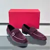 Mocasines de ante de lujo ligero estilo italiano para hombre FRGM hebilla de metal zapatos de cuero slip-on zapatos cruzados de comercio exterior zapatos perezosos