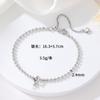 Pulsera Zhongxing de oro auténtico de 14 quilates con cadena de cuentas y bolas, con personalidad sencilla y preservación del color, ajustable, universal, para comercio exterior transfronterizo, para mujer.