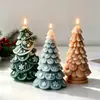 Molde de Vela Perfumada Árbol de Navidad Jiahui Mei Molde de Silicona para Decoración de Pasteles de Navidad DIY Adorno