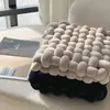 Almohada Trenzada Estilo Crema Cojín para Sofá Sala de Estar Almohada para Siesta Almohada de Espalda Curativa