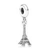 Pulsera DIY de cuentas Panjia originales de plata snitcheng Torre Eiffel estilo versátil Panjia