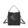 Bolso de Cubo Tejido de Alta Gama para Mujer 2026 Nuevo Bolso de Hombro Casual Bolso de Mano Versátil para el Trabajo Bolso Cruzado
