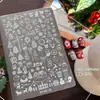 Novas placas de estampagem para nail art em estilo misto inglês, ferramentas de nail art para transferência de letras góticas cursivas manuscritas vintage atacado