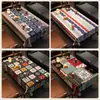 Mantel de Mesa para Restaurante Estilo Étnico, Impermeable, Resistente al Aceite, No Lavable, Lujo Ligero, Ambiente de Alta Gama, Rectangular, Barra, Hotel, Mantel para Mesa de Té