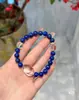 Pulseira de Lápis Lazúli Natural para Mulheres, Pulseira de Cristal Branco Natural de Forma Livre de Alta Qualidade Estilo Nicho Joias Varejo