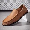 Sapatos Casuais Masculinos Populares de Tamanho Grande para Cruzamento de Fronteiras, Sapatos Preguiçosos de Couro Bovino para Usar com Uma Mão, Sapatos de Couro, Tamanho 48, Tamanho 49, Tamanho 50