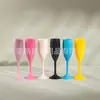 Suministro directo de fábrica vaso de champán de plástico vaso de vino tinto acrílico 170MLPC copa de champán copa de champán