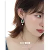 Diseño Original Serie de Circonita Azul Cuadrada Moda para Mujer Versátil Collar de Gama Alta Pendientes Anillo Joyería al por Mayor