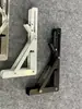 Trípode Plegable de Acero Inoxidable Estante de Pared Divisor Soporte Telescópico Móvil Soporte de Estante Escuadra
