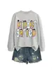 JARDÍN DE INFANCIA Lazo Amazon eBay Sitio Independiente Moda Casual Elegante Mujer Cuello Redondo Otoño Invierno