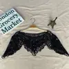 Nuevo Vestido Estilo Coreano Encaje Chal Pequeño Versátil Hueco Blusa de Mujer Verano Abrigo Pequeño Camisa de Manga Corta
