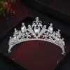 Amazon Corona de Novia Europea y Americana Accesorios para el Cabello Corona Barroca Cumpleaños Infantil Diadema de Cristal para Boda Lujo