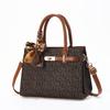 Bolso Estilo Perezoso Gran Capacidad para Mujer 2025 Nuevo Bolso de Mano Estampado de Moda Bolso de Hombro Moderno que Combina con Todo Bolso Transfronterizo para Mujer