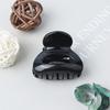 Novo Grampo Simples Rabo de Cavalo Alto Fixo Versátil Fosco Vazado Semicírculo Mini Presilha de Cabelo Fashion com Presilha Lateral