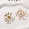 Temperamento requintado best-seller borda dourada íris vidro ornamento adesivo DIY brinco tarraxa brinco acessórios chaveiro