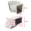 Codo de tubería cuadrada de acero inoxidable de 90 grados, accesorios de soldadura, giro en ángulo recto, caja de acero, soporte de apoyo, codo cuadrado