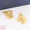 Colgante de aleación de zinc estilo chino de tortuga dorada, pez koi de oro antiguo, futuro como brocado, accesorios de la marca Lucky, hechos a mano con cuentas DIY