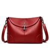 Bolsa para Mulheres de Meia-Idade e Idosas 2026 Novo Estilo Simples Bolsa para Sogra/Mãe Bolsa de Ombro Único Transversal Couro Macio Couro de Vaca Balde Bolsa Pequena