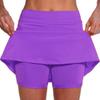 Pantalones deportivos casuales de cintura media para mujer, de color liso, con bolsillo, de moda de comercio exterior, Amazon. Nueva falda corta.