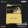 Cartão de Metal Kushiro Delta Cartão Chave Sala do Presidente NFC Externo Chip de Início Cartão Periférico de Jogo Brinquedo