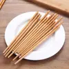 Palillos de Bambú con Boca de Jarrón, Palillos de Calabaza, Palillos de Bambú de Montaña Profunda, Carbonizados a Alta Temperatura, Sin Pintura, Sin Cera, Palillos Chinos Antideslizantes