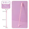 Cuchara dosificadora cosmética, espátula de silicona, emulsión acuosa, crema facial, base líquida para el cuidado de la piel, herramienta de botella mini, herramienta de cuchara pequeña