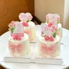 Decoración de Pastel para el Día del Maestro 2026 Tulipán Feliz Día del Maestro Topper con Hermosa Decoración de Moño de Perlas