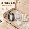 Bolsa de almacenamiento transparente para cable de datos para viajar, gestión de cables de cargador digital, protección, almacenamiento visual multiusos, bolsa portátil