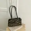 Bolso de lunares estilo coreano, bolso de gran capacidad para llevar bajo el brazo, elegante y único para mujer, adecuado para ir al trabajo, con un toque de alta gama, bolso de hombro para mujer