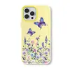 Case de Celular Roxo Flor Borboleta Gelatina Dois em Um Aplicável ao iPhone 15 Phone Case Apple 14 Pro/16 Plus Capa Protetora