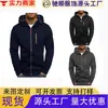Jaqueta Moletom com Capuz e Zíper Masculina, Cardigan de Lã Casual Esportivo Multibolsos para Outono e Inverno, Jaqueta Moderna Masculina
