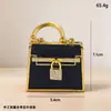 Chaveiro de pingente de bolsa pequena estilo europeu e americano, chaveiro de porta-moedas, pingente requintado para meninas, chaveiro de carro