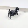 Novos Acessórios para Presilha de Cabelo com Cola de Creme DIY Preto Mini Garra Pequena de Três Pontas 2+1 Presilha Coreana Sem Costura para Franja