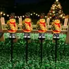 Bestseller transfronterizo Luces LED solares de muñeco de nieve para el suelo para crear una atmósfera festiva en el patio y como iluminación decorativa del paisaje