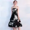 Vestido Estampado sin Tirantes que Favorece la Figura, Adecuado para Ser Anfitrión de Banquetes, Ceremonias de Mayoría de Edad, Exámenes de Arte Estudiantil y Uso Diario