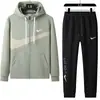 Ropa para Hombre 2026 Primavera y Otoño Nuevo Conjunto Deportivo Casual Cardigan con Capucha y Pantalones Jogger Conjunto de Dos Piezas para Mujer
