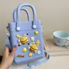 Bolso de Mano para Mujer 2024 Bolso de Agujeros Eva Bolso de Mano Portátil para Viajar Bolso de Agujeros Almacenamiento Bolso Cuadrado Pequeño