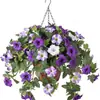 Enredadera Artificial de Gloria de la Mañana Flor Trompeta Venta Caliente Transfronteriza Cesta de Flores para Exteriores Decoración de Jardín Colgante de Pared Artificial de Gloria de la Mañana