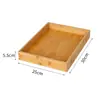 Bandeja de Madera Rectangular Bandeja para Exhibir Pan Estilo Chino Tienda de Pasteles Bandeja para Hornear Pastelería Plato para Exhibir Productos Secos